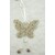 ZÁVĚS MOTÝL PLECH 9cm*KRÉMOVÁ