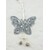 ZÁVĚS MOTÝL PLECH 9cm*STŘÍBRNÁ