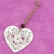 ZÁVĚS SRDCE PLECH 7cm*BÍLÁ