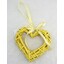 ZÁVĚS SRDCE 15cm*KRÉMOVÁ