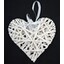 ZÁVĚS SRDCE 19cm*BÍLÁ