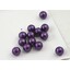 KORÁLKY 20mm 12ks*FIALOVÁ