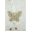 ZÁVĚS MOTÝL PLECH 9cm*KRÉMOVÁ