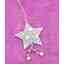 ZÁVĚS HVĚZDA PLECH 9cm*BÍLÁ