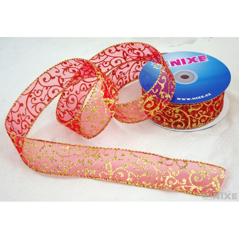 ROMINO 40mmx20yd*ČERVENÁ-ZLATÁ G002 V+