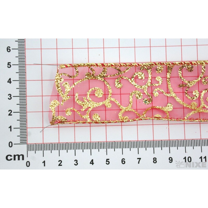 ROMINO 40mmx20yd*ČERVENÁ-ZLATÁ G002 V+