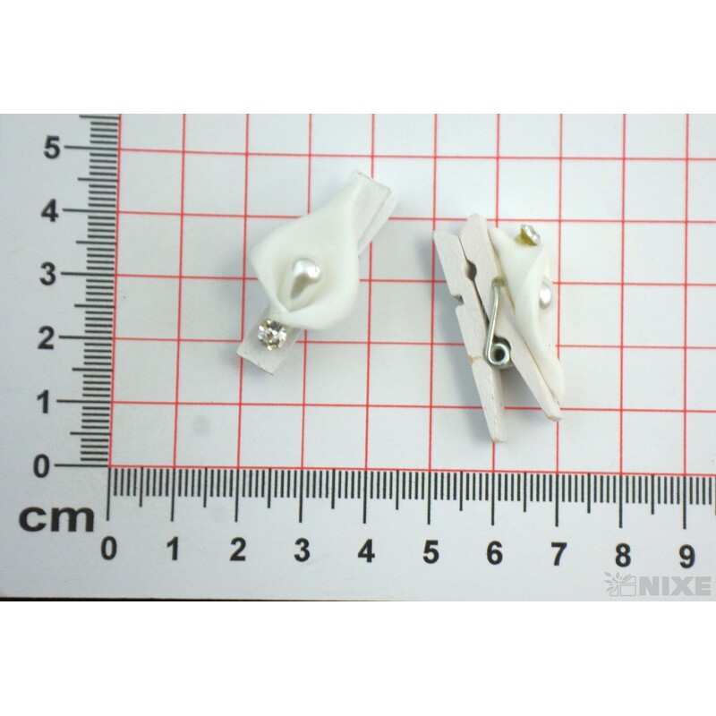 KYTIČKA NA KLIPSU 3,5cm 10ks*BÍLÁ