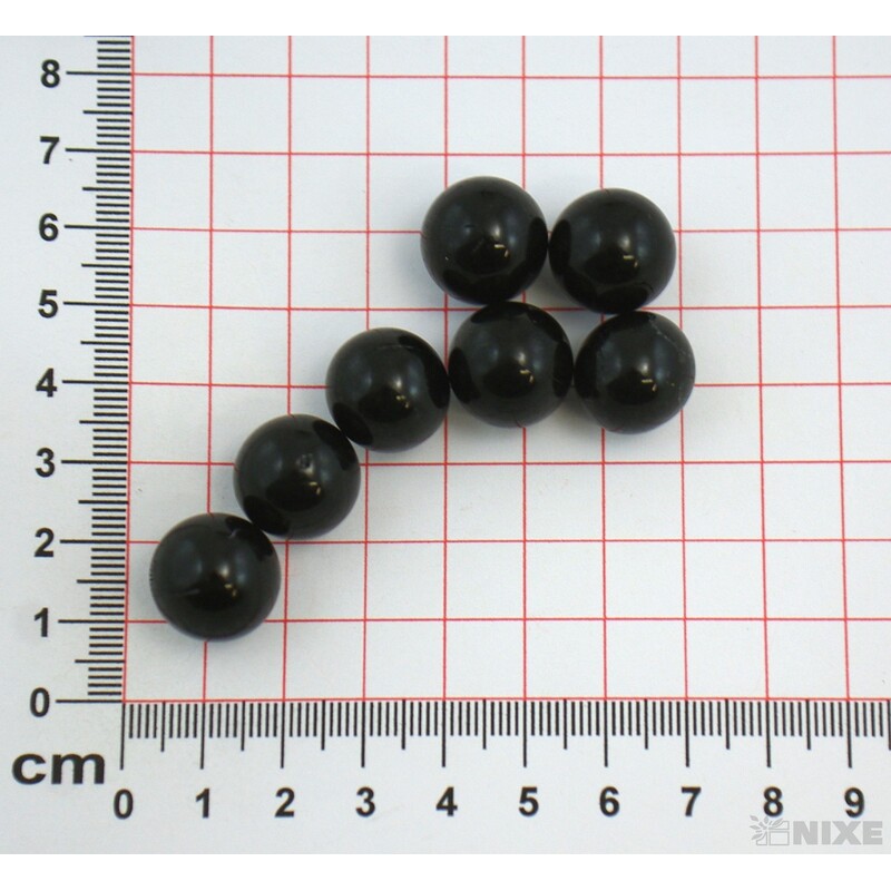 PERLA 1,5cm 39ks*ČERNÁ