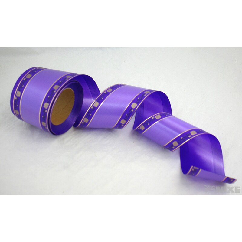 POHŘEBNÍ PÁSEK 80mmx50yd TISK*FIALOVÁ