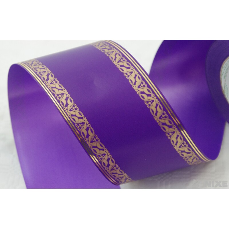 POHŘEBNÍ PÁSEK 80mmx50yd TISK*FIALOVÁ TM.