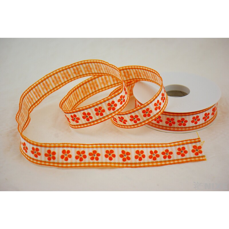 STUHA KVÍTKY N 25mmx20m*ORANŽOVÁ 802