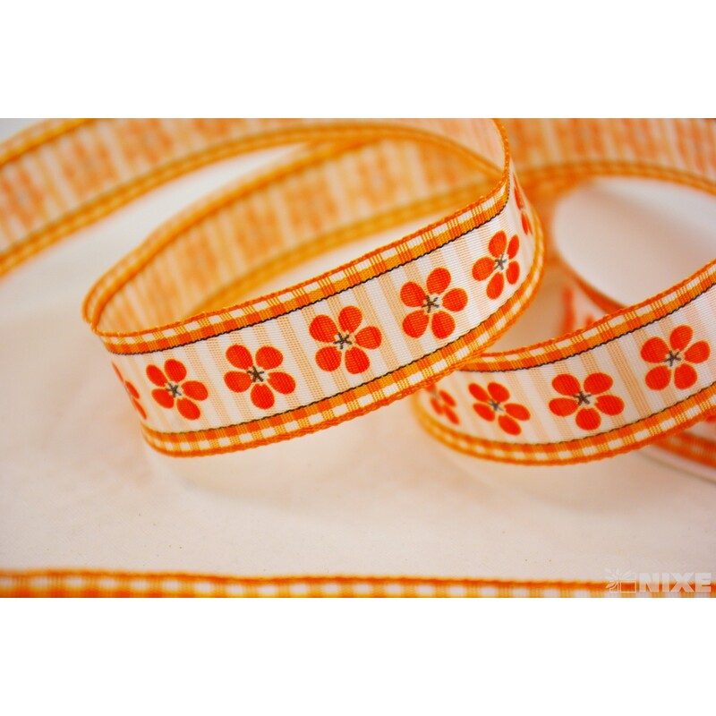 STUHA KVÍTKY N 25mmx20m*ORANŽOVÁ 802