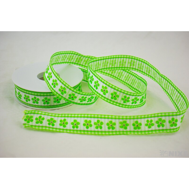 STUHA KVÍTKY N 25mmx20m*ZELENÁ SV. 504