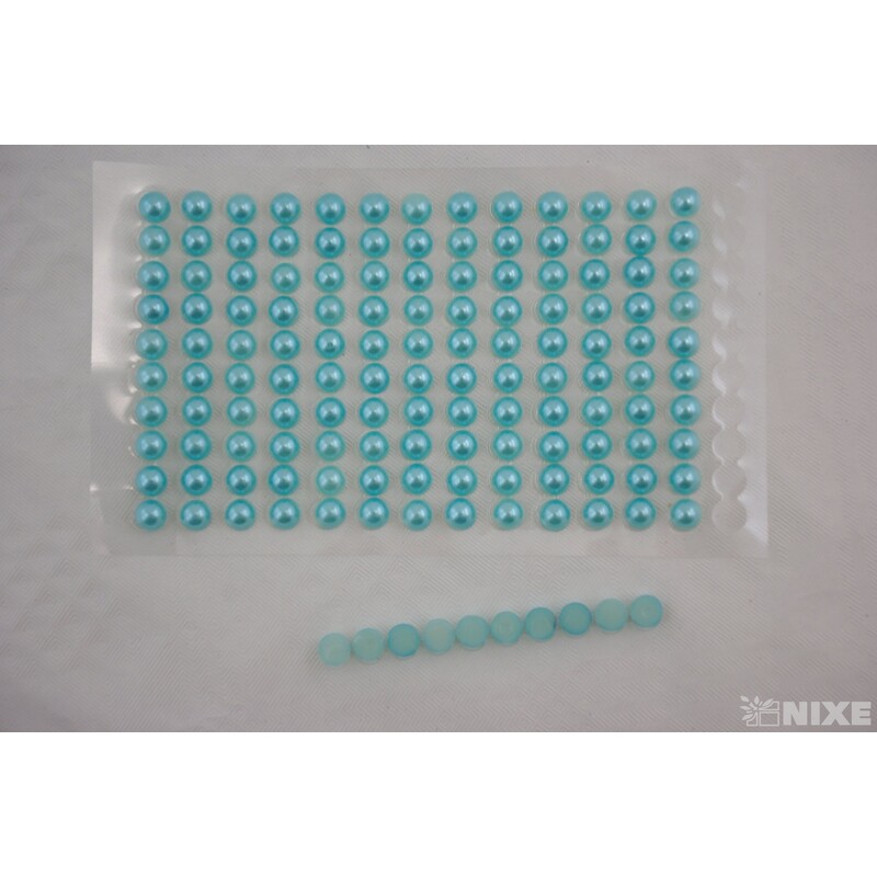 PERLIČKY NALEPOVACÍ 6mm 140ks*MODRÁ SV.