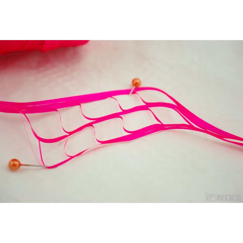 RAFIA BASIC FLUO 200m*RŮŽOVÁ