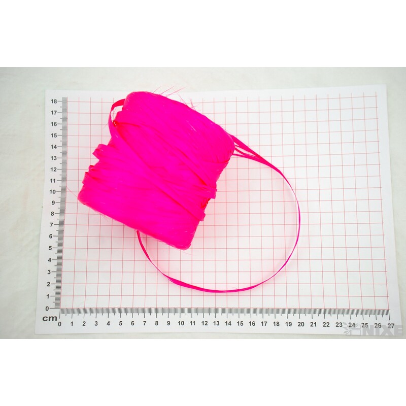 RAFIA BASIC FLUO 200m*RŮŽOVÁ