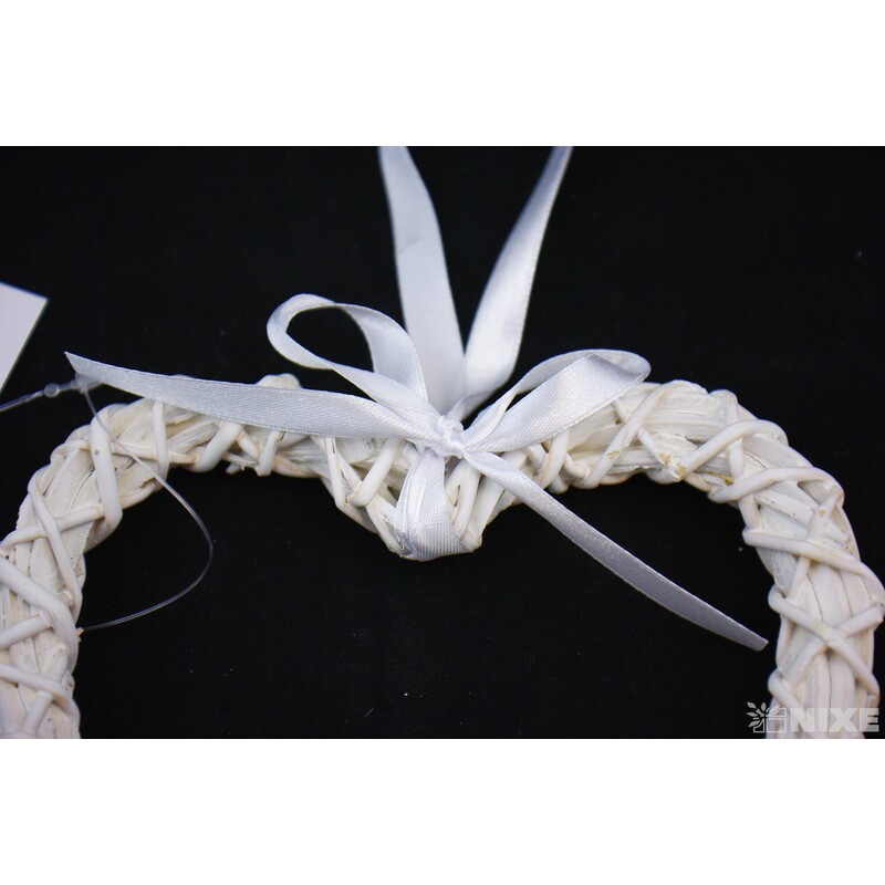 ZÁVĚS SRDCE 15cm*BÍLÁ