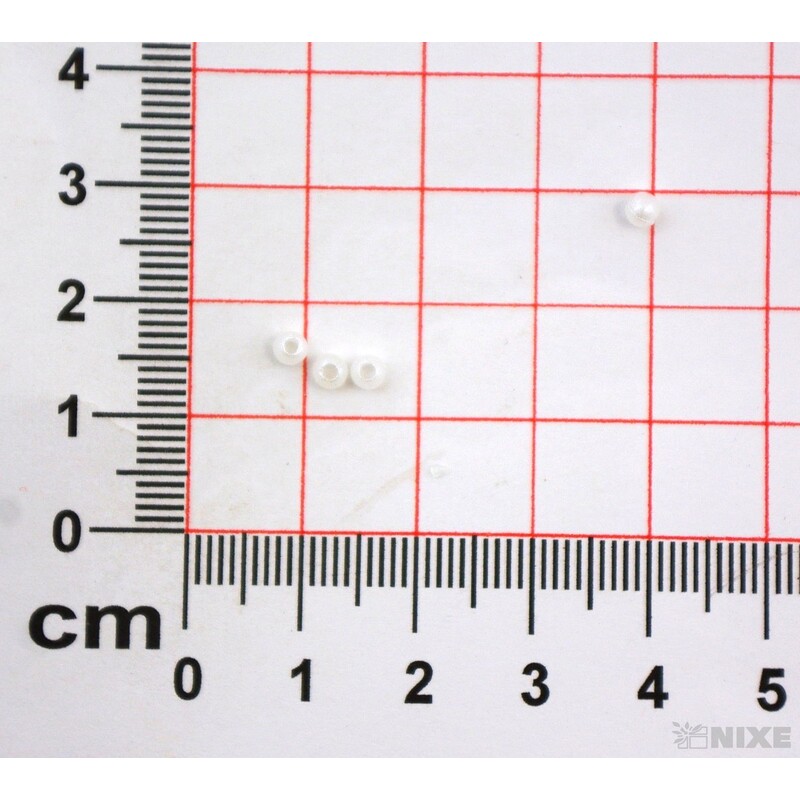 KORÁLKY 3mm 50g*BÍLÁ