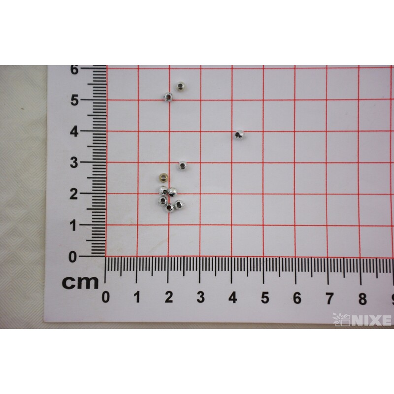 KORÁLKY 3mm 50g METAL*STŘÍBRNÁ