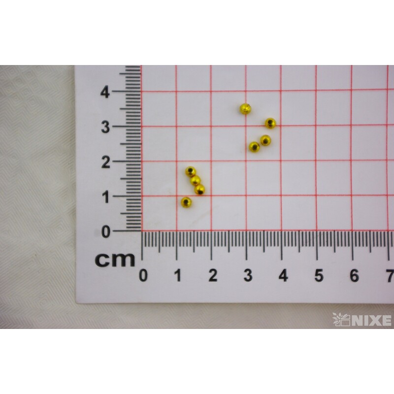 KORÁLKY 3mm 50g METAL*ZLATÁ