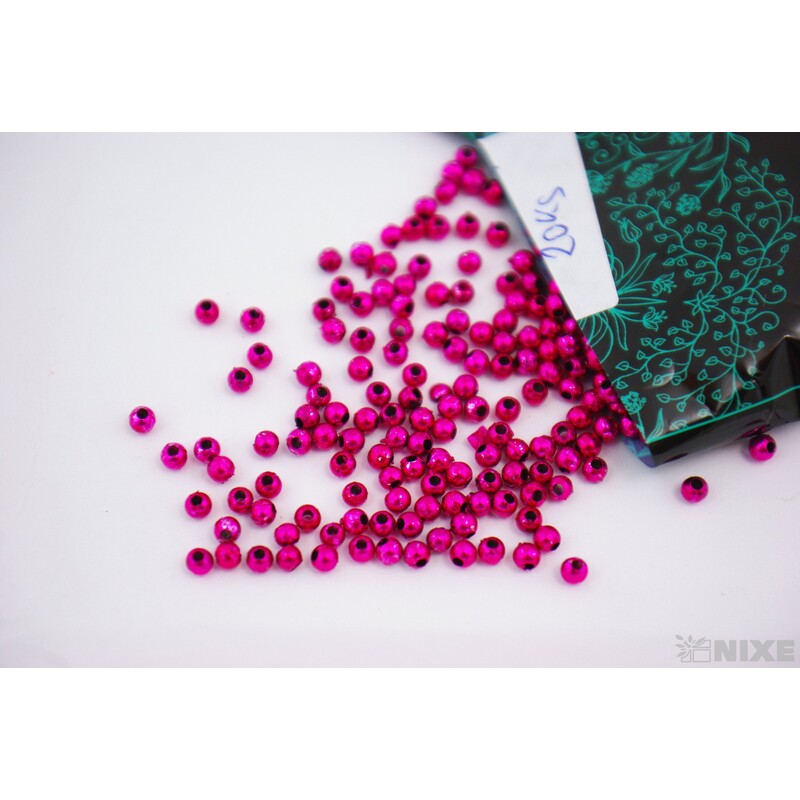 KORÁLKY 3mm 50g METAL*FUXIE