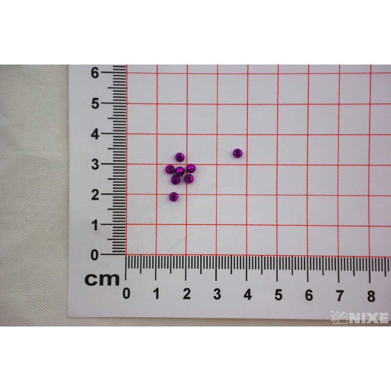 KORÁLKY 3mm 50g METAL*FIALOVÁ