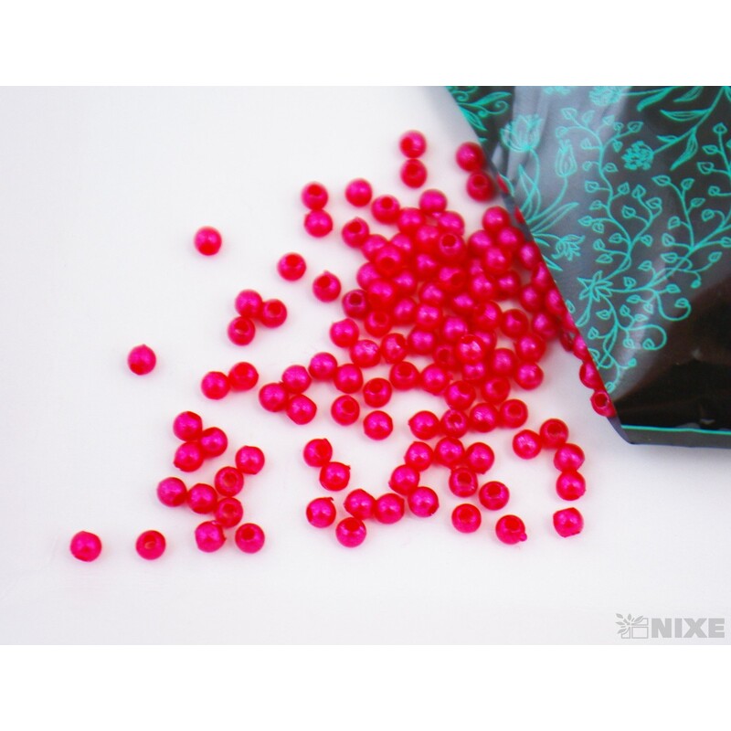 KORÁLKY 3mm 50g*RŮŽOVÁ