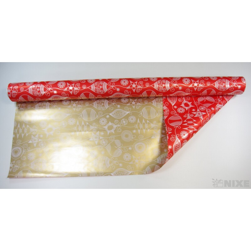 ROLE B-115P1 80cmx40m*ČERVENÁ+ZLATÁ V+