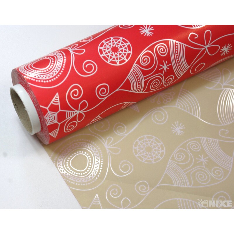 ROLE B-115P1 80cmx40m*ČERVENÁ+KRÉMOVÁ V+
