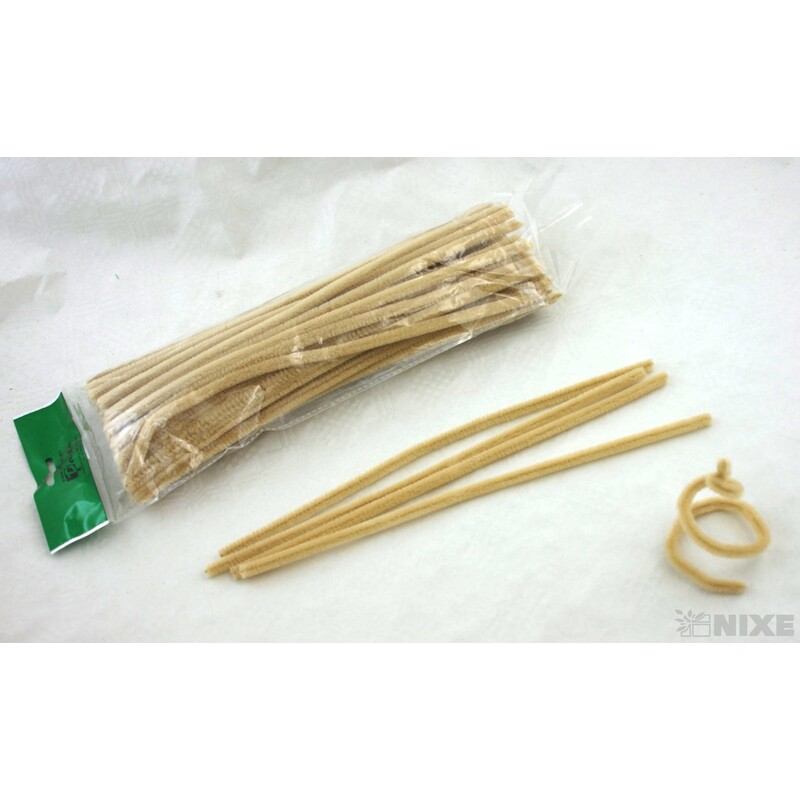 DRÁTEK ŽINYLKA 8mmx31cm 100ks*PŘÍRODNÍ