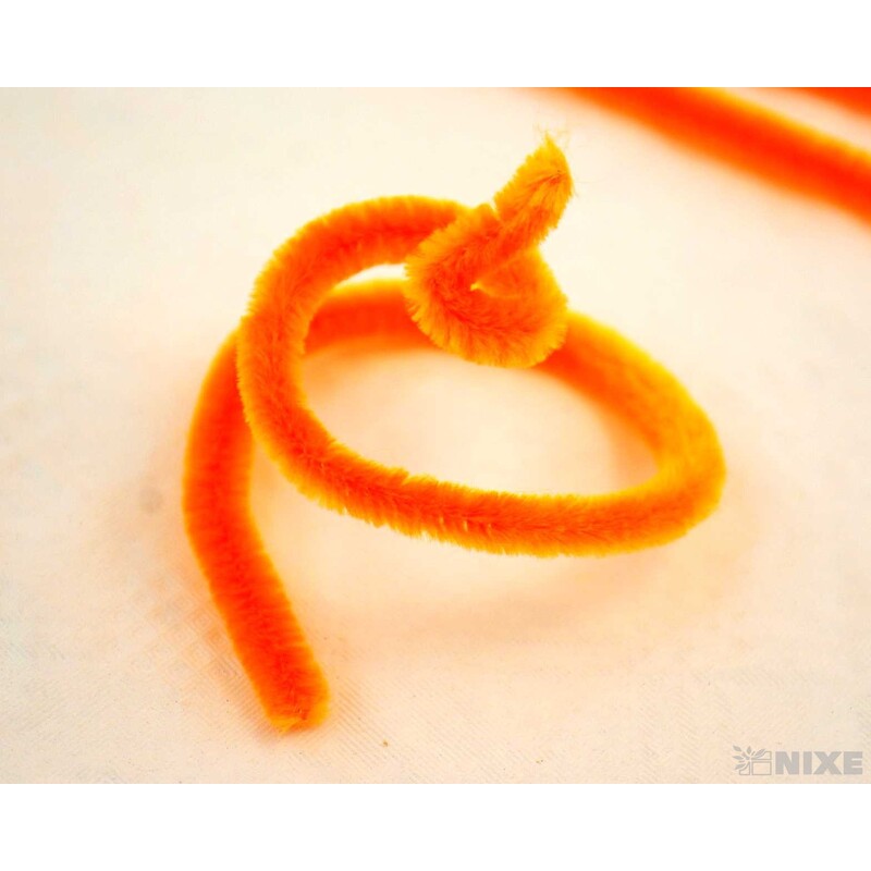 DRÁTEK ŽINYLKA 8mmx31cm 100ks*ORANŽOVÁ SV.