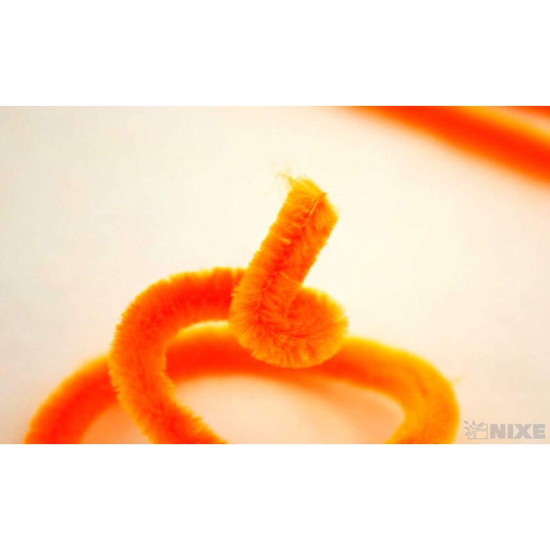 DRÁTEK ŽINYLKA 8mmx31cm 100ks*ORANŽOVÁ SV.