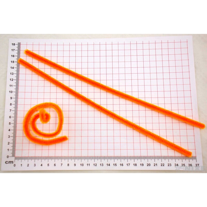 DRÁTEK ŽINYLKA 8mmx31cm 100ks*ORANŽOVÁ SV.