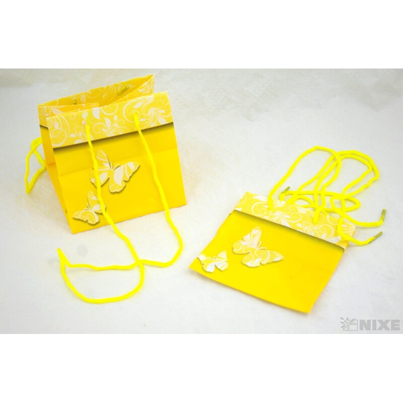 TAŠKA PLAST MOTÝL 14x14x14cm*MIX BAREV