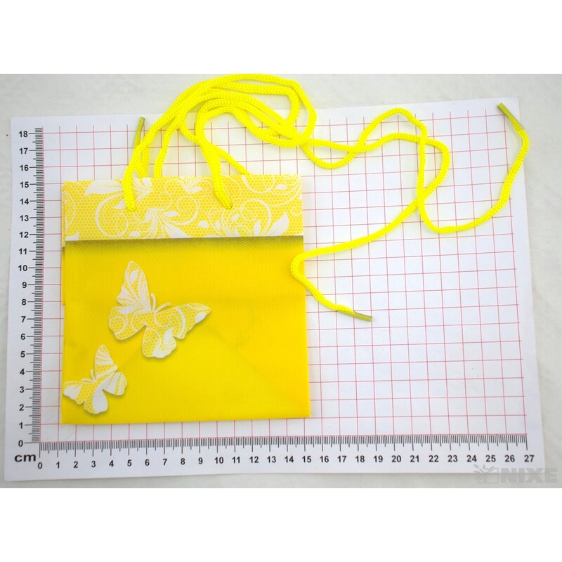 TAŠKA PLAST MOTÝL 14x14x14cm*MIX BAREV