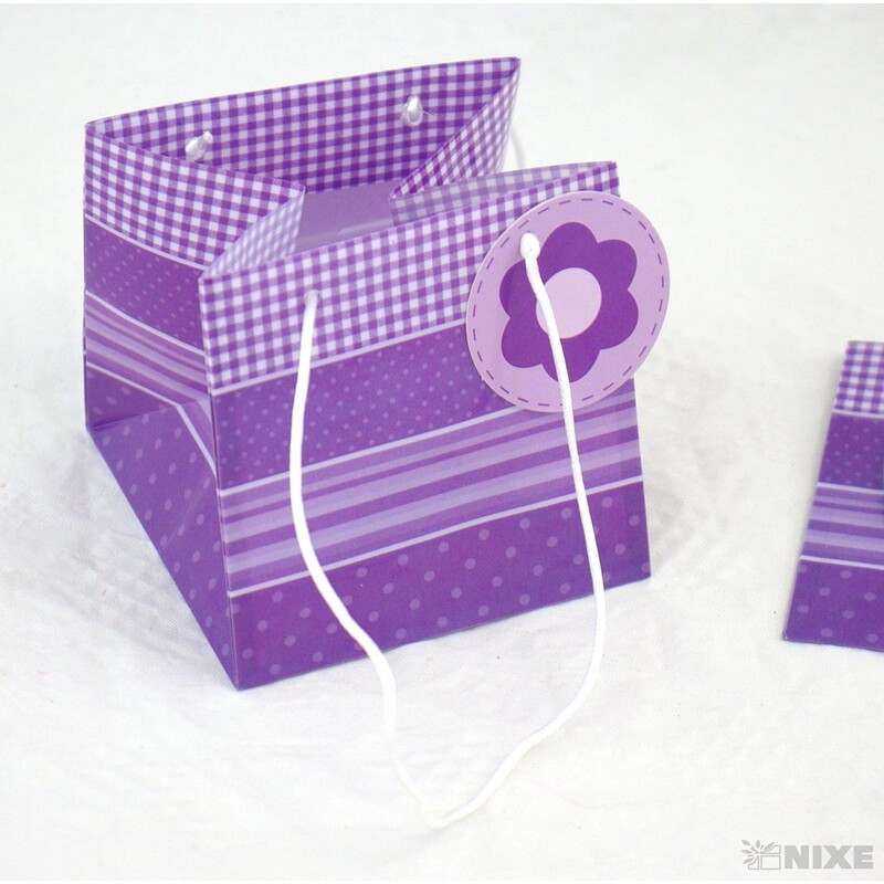 TAŠKA PLAST KYTKA 10x10x10cm*MIX BAREV