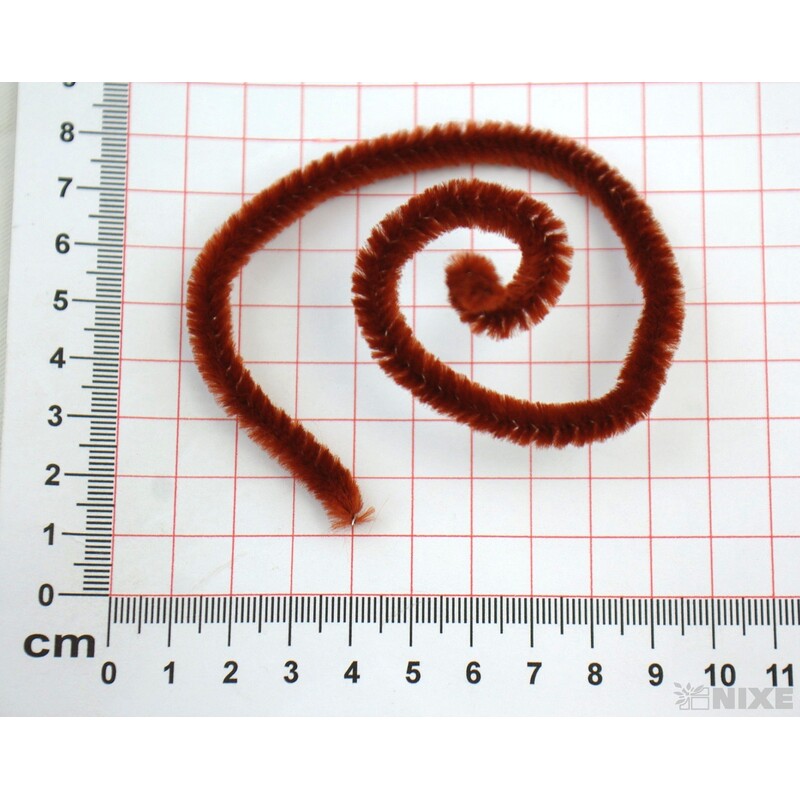 DRÁTEK ŽINYLKA 8mmx31cm 100ks*HNĚDÁ