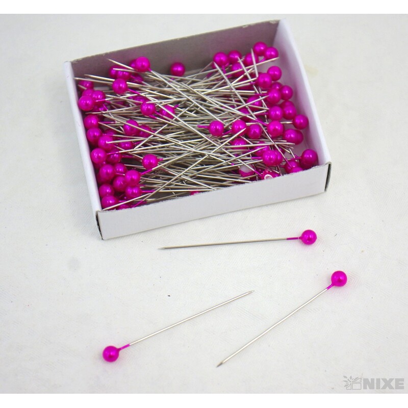 ŠPENDLÍK PL 5mmx5cm 144ks*RŮŽOVÁ TM.