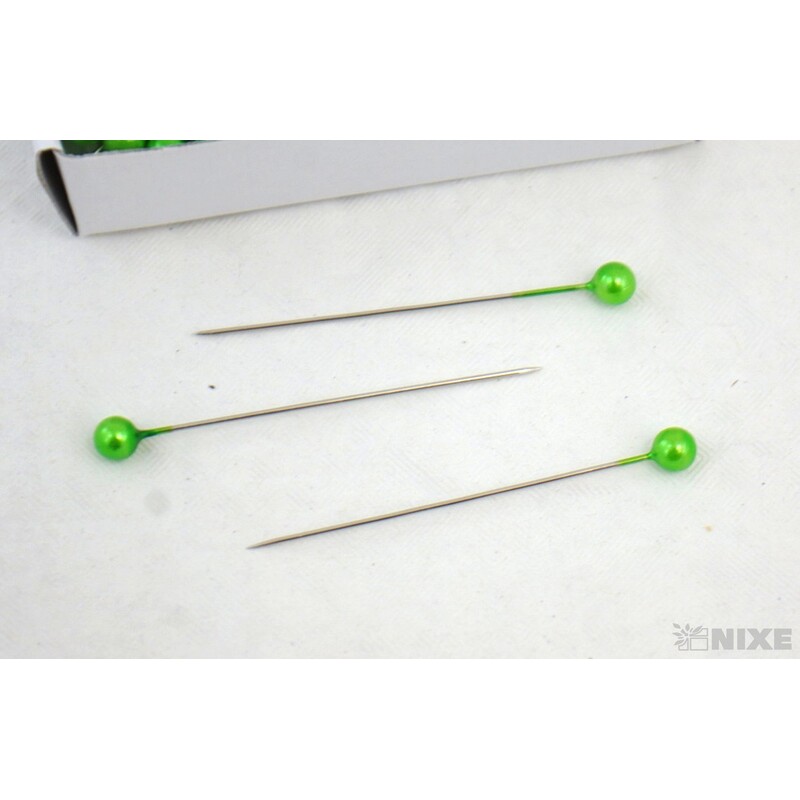 ŠPENDLÍK PL 5mmx5cm 144ks*ZELENÁ SV.