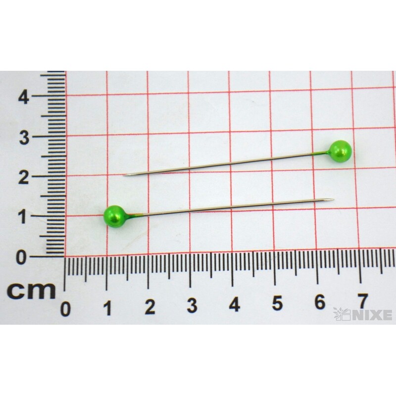 ŠPENDLÍK PL 5mmx5cm 144ks*ZELENÁ SV.