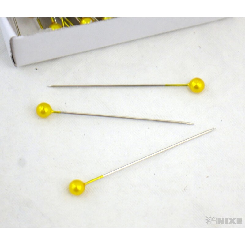 ŠPENDLÍK PL 5mmx5cm 144ks*ŽLUTÁ SV.