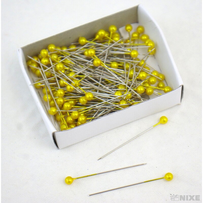 ŠPENDLÍK PL 4mmx4cm 144ks*ŽLUTÁ TM.