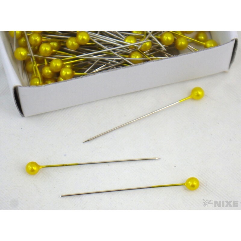 ŠPENDLÍK PL 4mmx4cm 144ks*ŽLUTÁ TM.