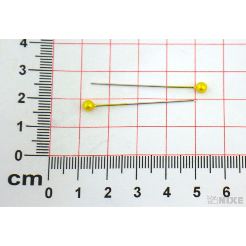 ŠPENDLÍK PL 4mmx4cm 144ks*ŽLUTÁ TM.