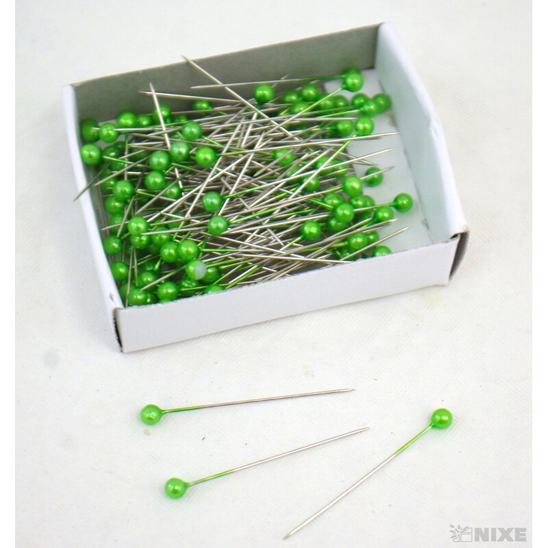 ŠPENDLÍK PL 4mmx4cm 144ks*ZELENÁ SV.