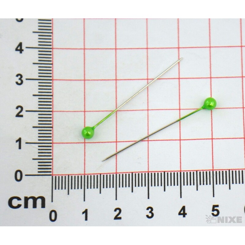 ŠPENDLÍK PL 4mmx4cm 144ks*ZELENÁ SV.