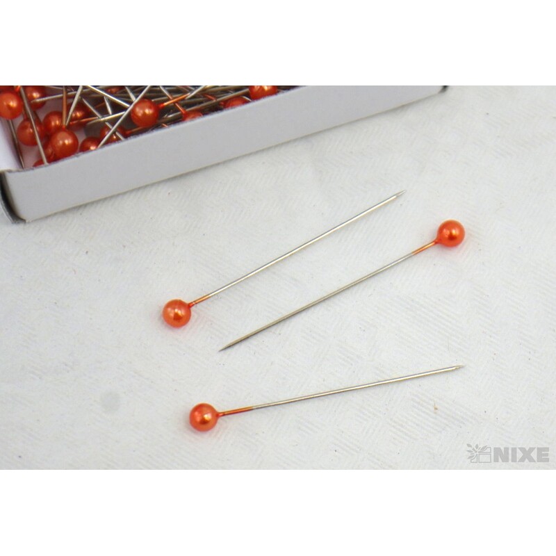 ŠPENDLÍK PL 4mmx4cm 144ks*ORANŽOVÁ TM.