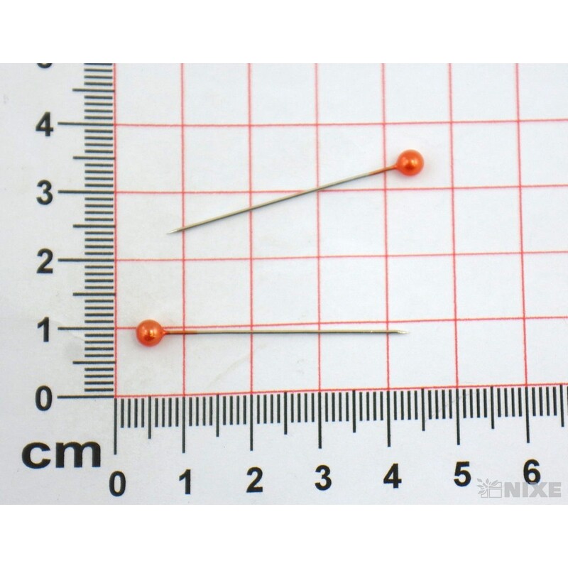 ŠPENDLÍK PL 4mmx4cm 144ks*ORANŽOVÁ TM.