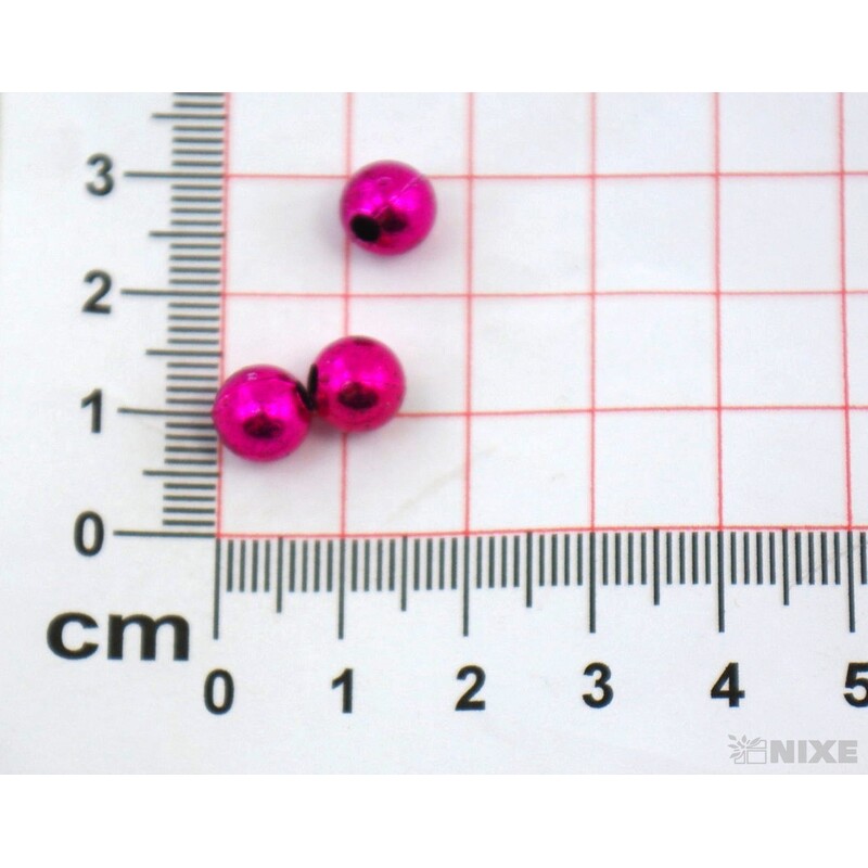 KORÁLKY 8mm cca 208ks METAL*RŮŽOVÁ