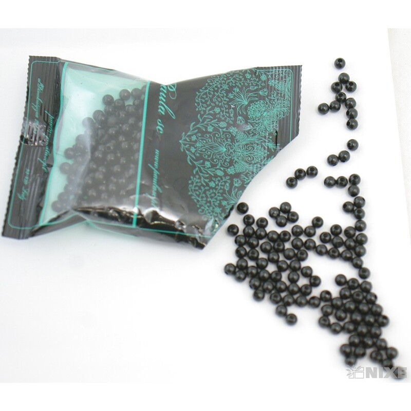 KORÁLKY 6mm 50g*ČERNÁ